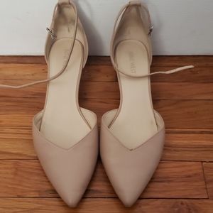 Nine West Cream Ankle Strap Shoes 10M